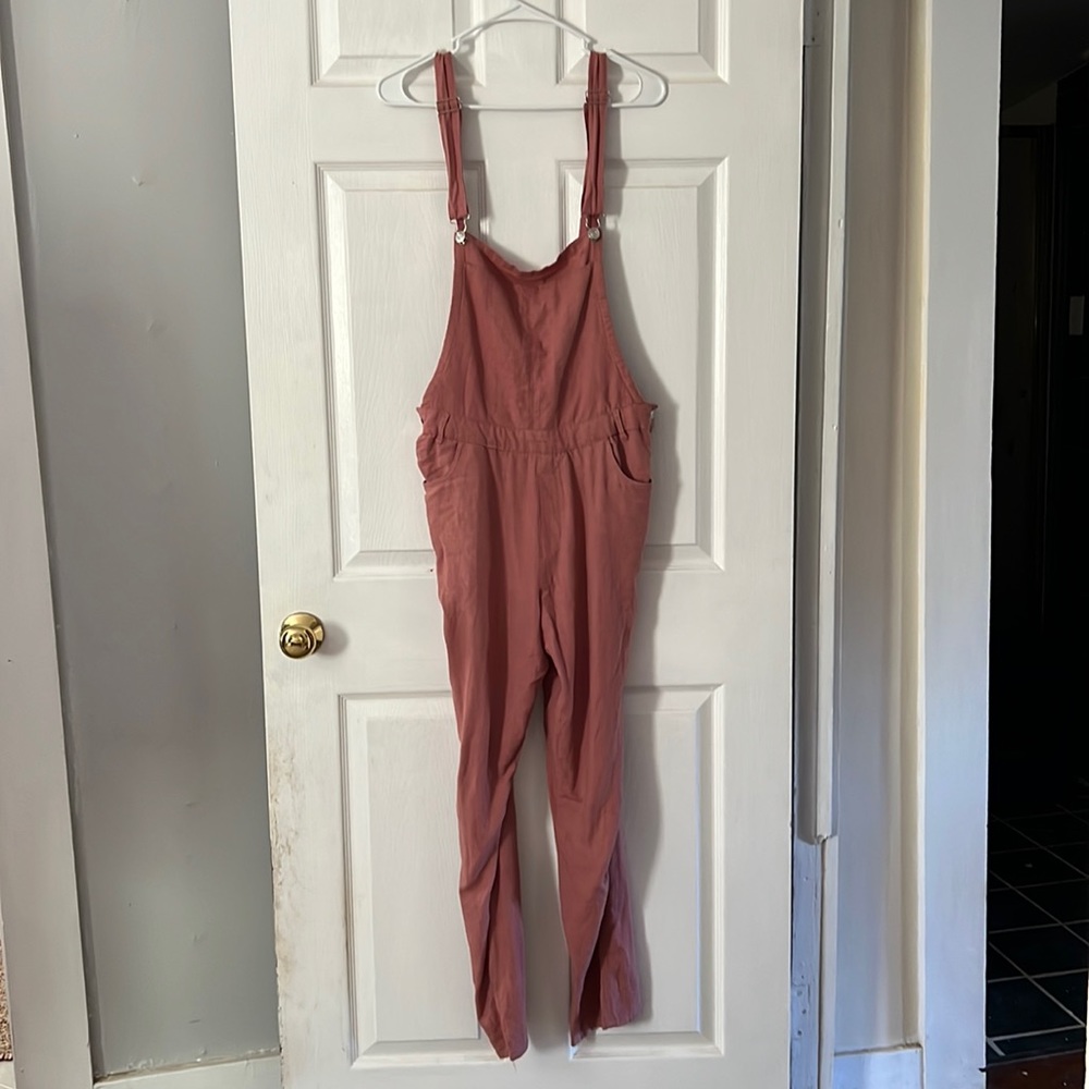 Linen overalls